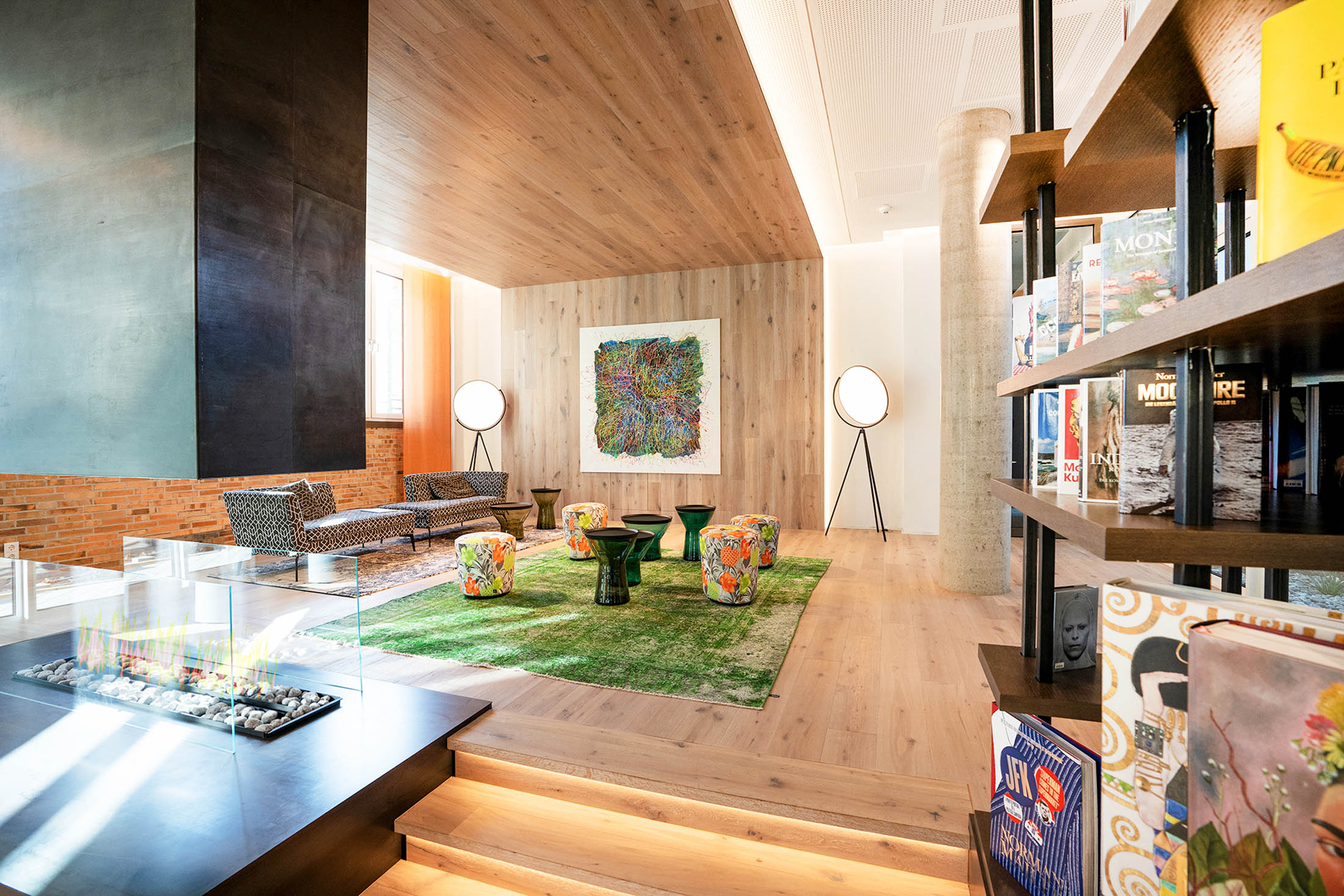 Lounge studiomuc Lesebereich