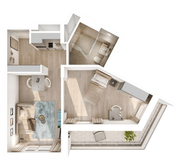 Suite Double Grundriss